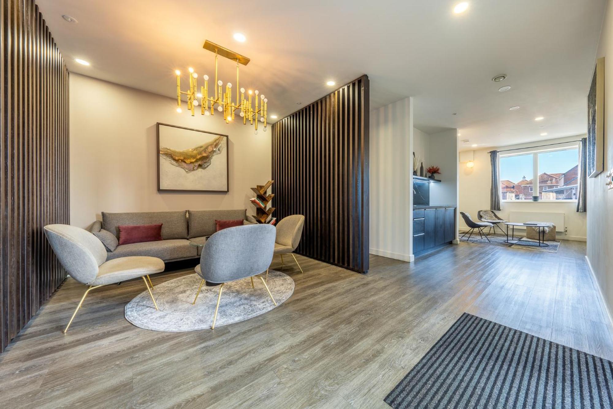 Luxury 1 Bedroom Serviced Apartment With Roof Terrace & Gym Stevenage Extérieur photo